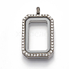 Alloy Magnetic Locket Pendants PALLOY-T052-18-2