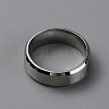 Matte Style 304 Stainless Steel Wide Band Finger Rings for Women Men RJEW-WH0009-14A-P-2