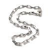 304 Stainless Steel Cable Chain Necklaces NJEW-L173-020P-2