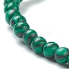 Synthetic Malachite Beaded Stretch Bracelets BJEW-A117-A-16-3