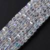 Electroplate Glass Beads Strands LS-EGLA-D018-8x8mm-01-1