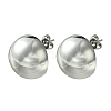 Brass Stud Earrings for Women EJEW-C072-06P-1