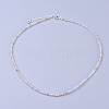 Natural Rutilated Quartz Beaded Necklaces NJEW-K114-B-A10-1