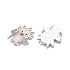 Halloween Theme Rack Plating Luminous Alloy Enamel Pendants ENAM-N056-233P-4