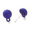 Spray Painted Alloy Stud Earrings Findings FIND-I015-A03-2