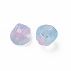 Two Tone Transparent Spray Painted Glass Beads GLAA-Q092-06-C03-3
