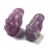 Natural Lepidolite Squirrel Display Decorations G-PW0007-008F-1