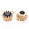 Brass Micro Pave Cubic Zirconia Charms KK-S356-772H-2