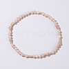 Natural Pink Opal Round Beads Stretch Bead Bracelets for Women CQ7665-7-1