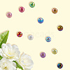 60cs 12 Colors UV Plating Rainbow Iridescent Acrylic Beads PACR-PA0001-11-7