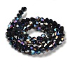 Transparent Electroplate Glass Beads Strands LS-GLAA-F029-4mm-A02-2