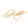 Rack Plating Brass Cubic Zirconia Earring Hooks KK-S374-05G-05-2