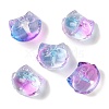 Transparent Spray Paint Glass Beads GLAA-Z011-09A-1