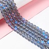 Synthetic Moonstone Beads Strands G-E573-01B-01-4