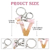 Resin & Acrylic & Faux Suede Tassel Keychain KEYC-YW00123-01-3