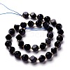 Synthetic Blue Goldstone Beads Strand G-M367-36C-2