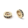 Brass Micro Pave Cubic Zirconia Beads KK-R216-10B-KCG01-2