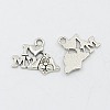 Tibetan Style Alloy Puppy Pendants X-TIBEP-0399-S-LF-1