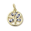 Brass Enamel Charms KK-E092-15G-03-1