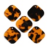 Orange Cellulose Acetate(Resin) Pendants  MACR-G068-01A-1