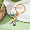 Panda & Bamboo Alloy Enamel Pendant Keychains KEYC-JKC00629-02-3