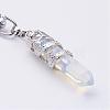 Mixed Stone Pointed Keychain KEYC-P032-F-3