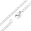 Men's 201 Stainless Steel Figaro Chains Necklace NJEW-N050-A08-3-45P-2