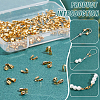   120Pcs 2 Styles Brass Cord Locks KK-PH0006-84G-4