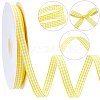 50 Yards Tartan Pattern Polyester Ribbon OCOR-CY0003-72A-6