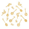 16Pcs 4 Styles Brass Pendants KK-TA0009-03-2