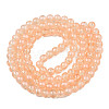 Translucent Crackle Glass Beads Strands CCG-T003-01K-2