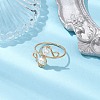 Shell Pearl Finger Rings RJEW-TA00131-2