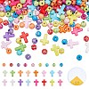 600Pcs 3 Styles Opaque Acrylic Beads SACR-PA0001-12-1