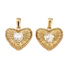304 Stainless Steel Rhinestone Pendants STAS-P438-32G-1