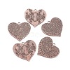 Tibetan Style Carved Flower Heart Alloy Big Pendants PALLOY-J564-14R-NF-1