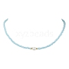 Glass Beads with Pearl Necklaces NJEW-JN04682-01-1