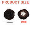 Faux Mink Fur Lapel Pins JEWB-WH0026-94B-2
