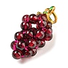Natural Garnet Round Cluster Pendants G-D094-07G-2