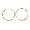 Brass Hoop Earrings EJEW-G474-01G-04-4