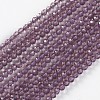 Glass Beads Strands EGLA-E057-02B-19-1