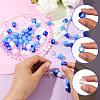 120Pcs 4 Styles ABS Plastic Imitation Pearl European Beads FIND-SC0019-27B-3