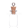 Wooden Cork Wishing Bottle Pendants PW-WG999AC-07-1