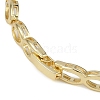 Cubic Zirconia Oval Link Chain Bracelet BJEW-Z069-01G-03-3