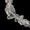 Natural Quartz Crystal Chip Beaded Stretch Bracelet G-H294-01B-06-3