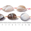 Natural Striped Agate/Banded Agate Beads Strands G-S381-01C-2