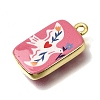 Printed Brass Pendants KK-CBAE379-02G-D-2