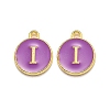 Golden Plated Alloy Enamel Charms LS-ENAM-Q437-12I-1