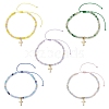 04 Stainless Steel Tiny Cross Charms Bracelets BJEW-JB12669-1
