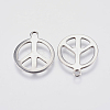 Tarnish Resistant 201 Stainless Steel Pendants STAS-P225-015P-2