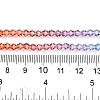 Gradient Color Baking Paint Glass Bead Strands X1-DGLA-A039-T6mm-A015-5